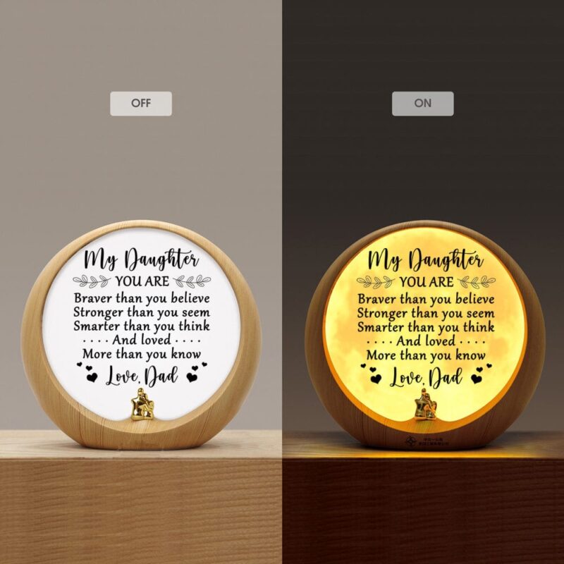 moon lamp dad to daughter you are loved more than you know engraved moon light giveme gifts 31029487960125