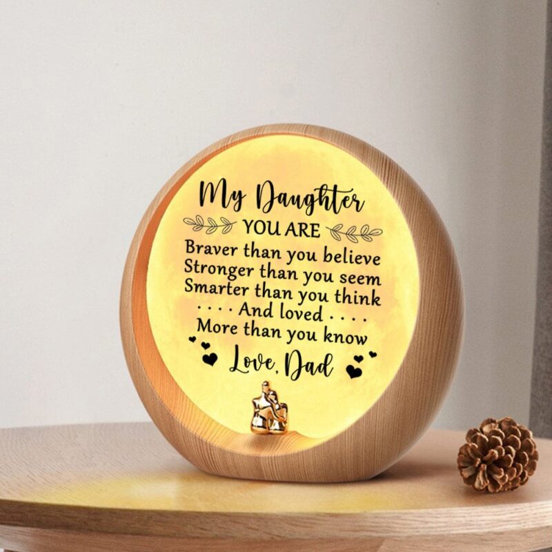 moon lamp dad to daughter you are loved more than you know engraved moon light giveme gifts 31029488025661