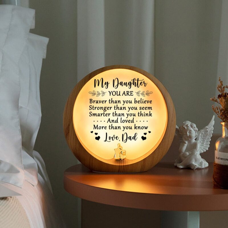 moon lamp dad to daughter you are loved more than you know engraved moon light giveme gifts 31029488222269