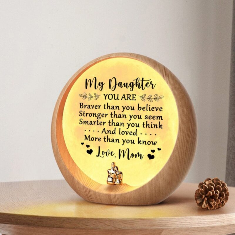 moon lamp mom to daughter you are loved more than you know engraved moon light giveme gifts 31029458272317