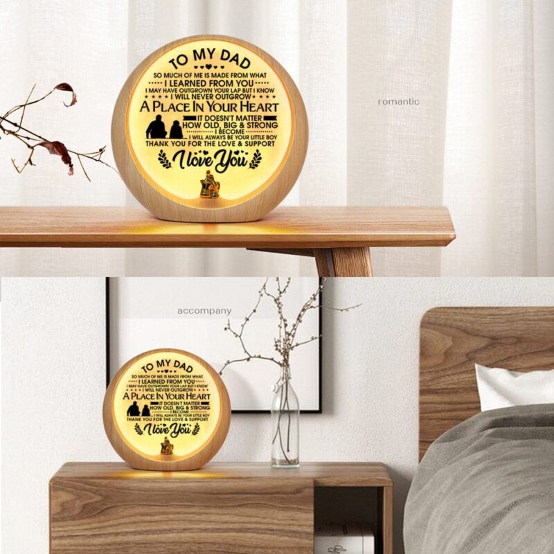 moon lamp to my dad thank you for the love and support engraved moon light giveme gifts 31028566425661