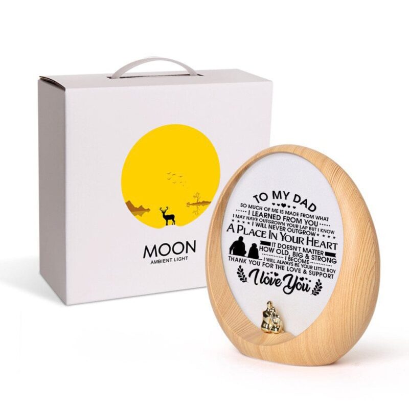 moon lamp to my dad thank you for the love and support engraved moon light giveme gifts 31028566491197