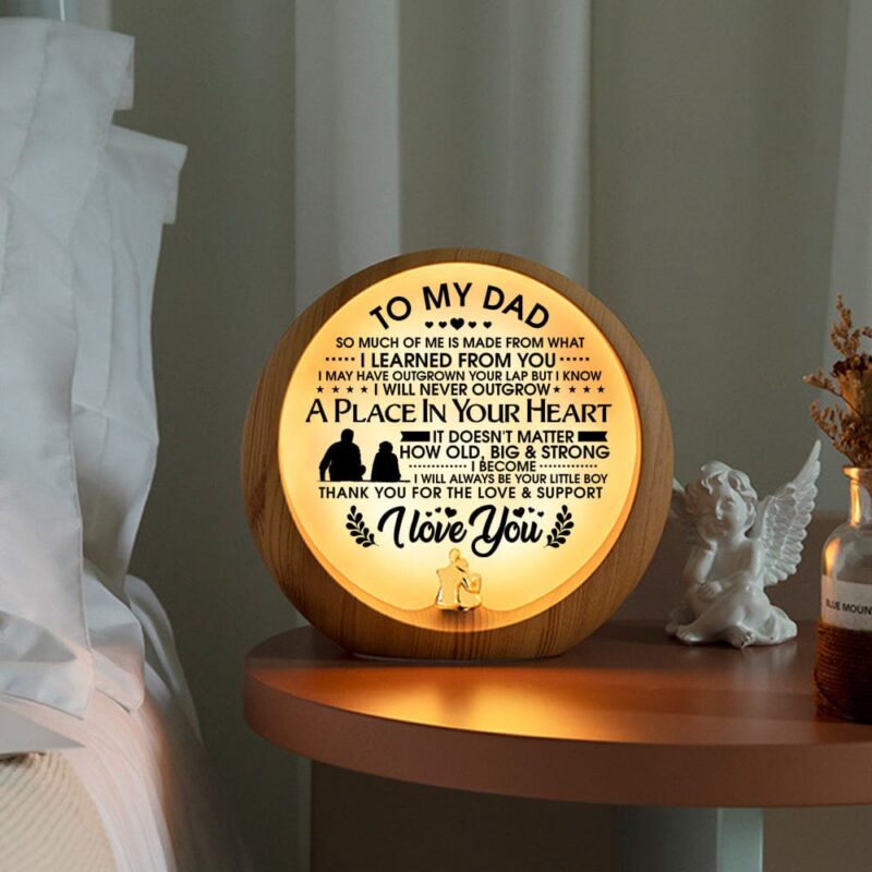 moon lamp to my dad thank you for the love and support engraved moon light giveme gifts 31072642596925