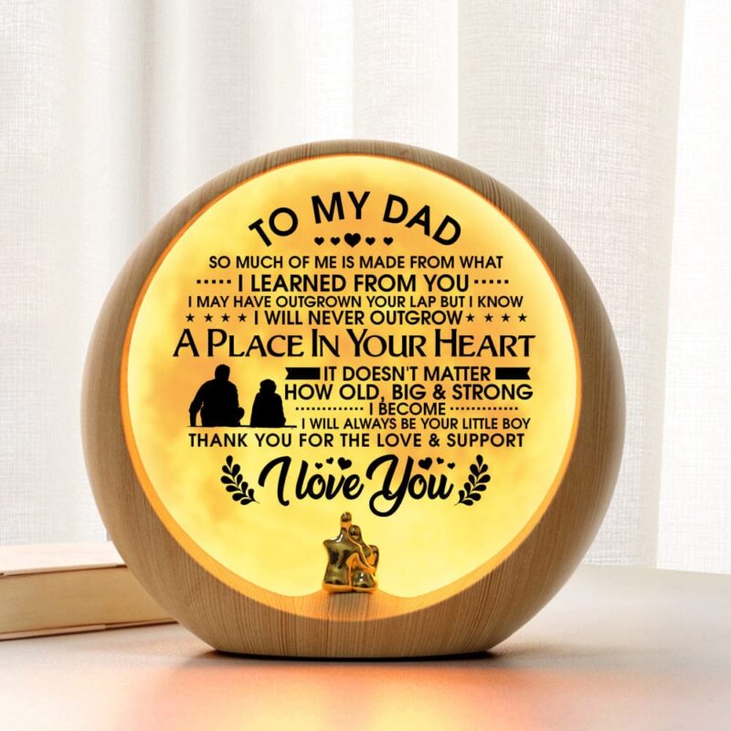 moon lamp to my dad thank you for the love and support engraved moon light giveme gifts 31072642859069