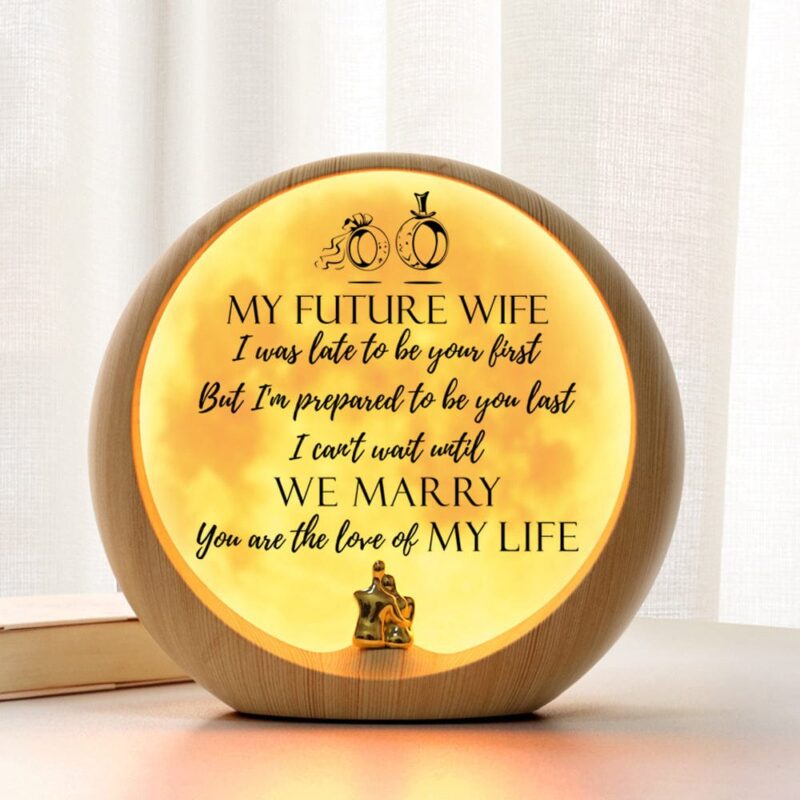 moon lamp to my future wife you are the love of my life engraved moon light giveme gifts 31028660174909