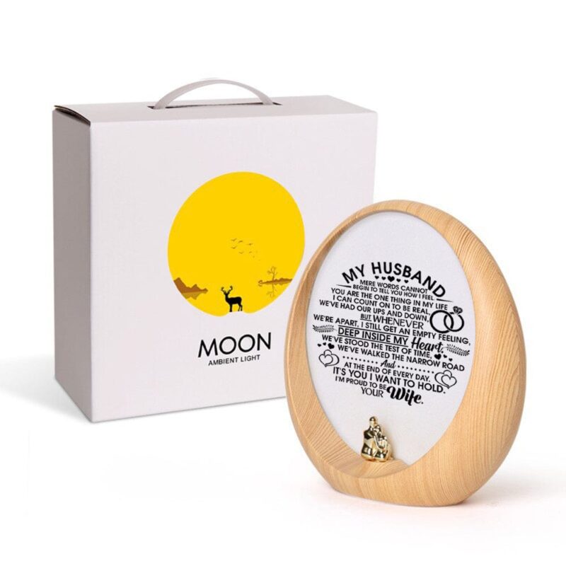 moon lamp to my husband i am proud to be your wife engraved moon light giveme gifts 31028613939261