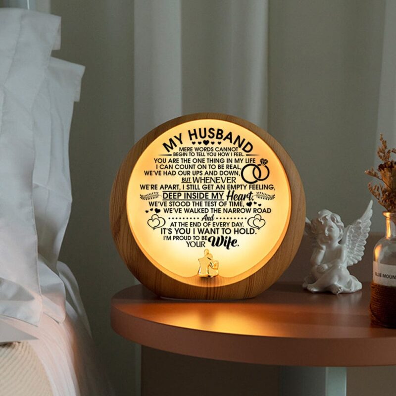 moon lamp to my husband i am proud to be your wife engraved moon light giveme gifts 31028614004797
