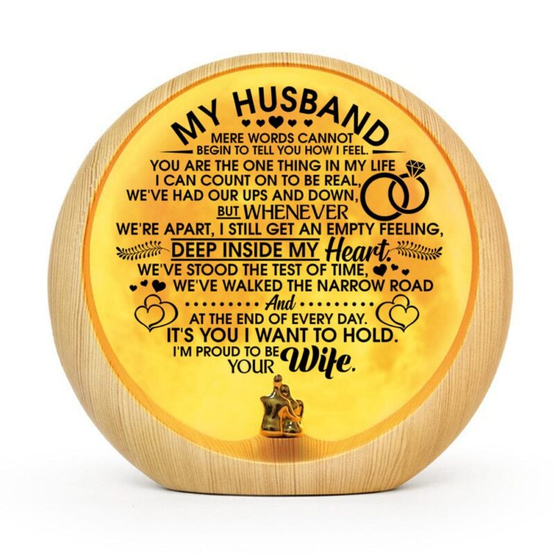 moon lamp to my husband i am proud to be your wife engraved moon light giveme gifts 31028614168637