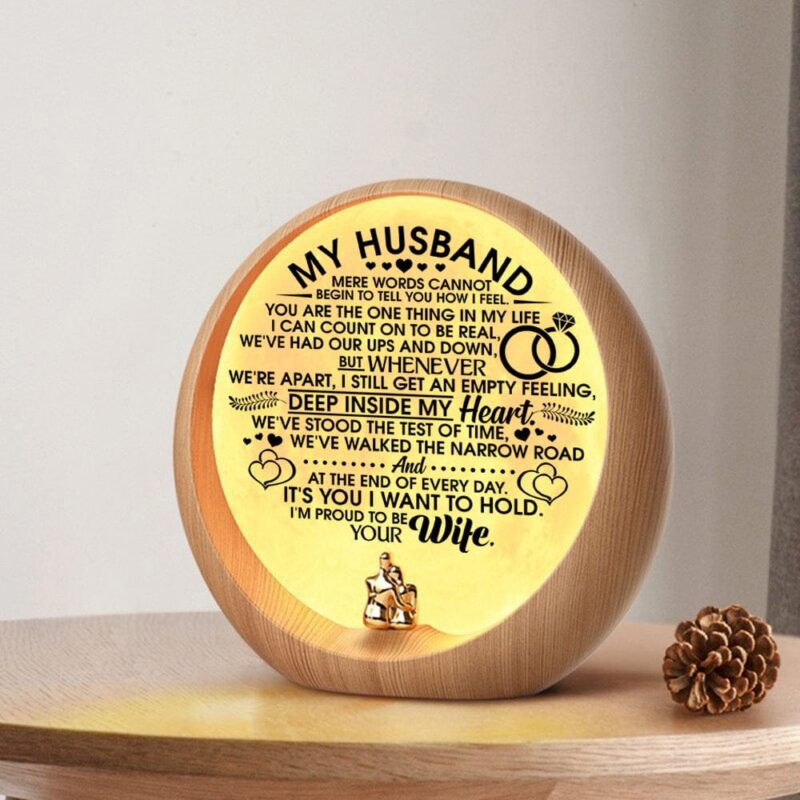 moon lamp to my husband i am proud to be your wife engraved moon light giveme gifts 31072638631997