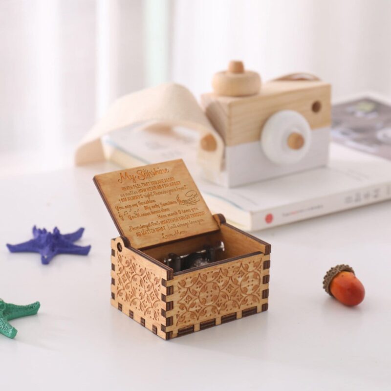 music boxes mom to my son never feel that you are alone engraved wooden music box giveme gifts 12000780058685