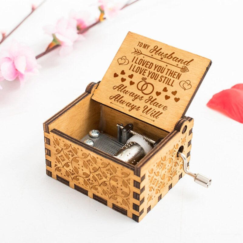 music boxes to my husband i love you engraved wooden music box giveme gifts 11989075820605