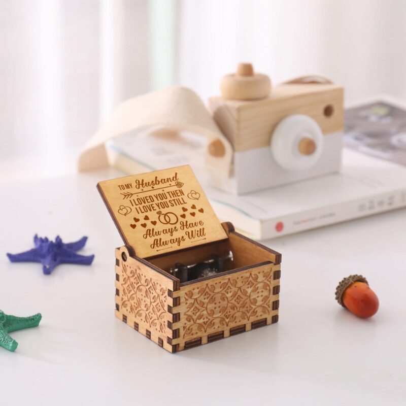 music boxes to my husband i love you engraved wooden music box giveme gifts 31079272579133