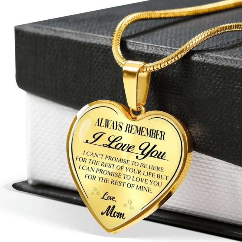 necklaces for daughter mom to daughter always remember i love you engraved heart necklace gold giveme gifts 31073655521341