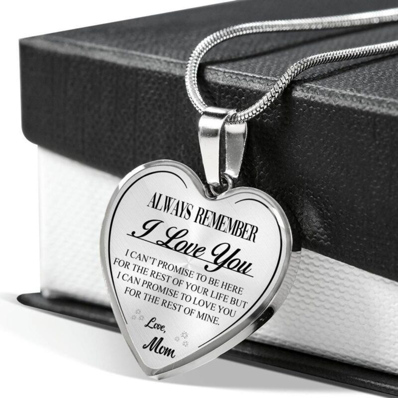 necklaces for daughter mom to daughter always remember i love you engraved heart necklace silver giveme gifts 31073655586877