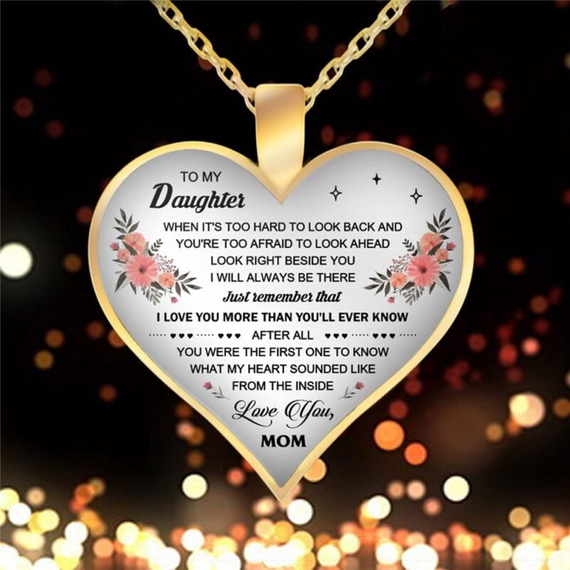 necklaces for daughter mom to daughter i love you more engraved heart necklace giveme gifts 28325024661565