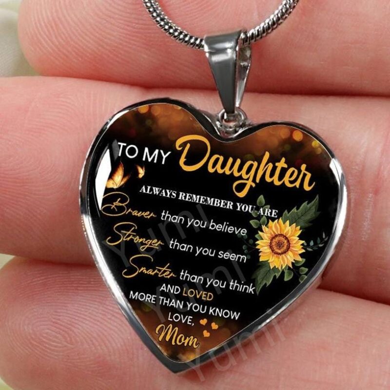 necklaces for daughter mom to daughter you are loved more engraved heart necklace giveme gifts 28322939830333