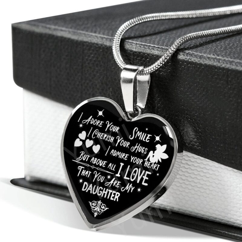 necklaces for daughter to my daughter i love that you are my daughter engraved heart necklace silver giveme gifts 28329012002877