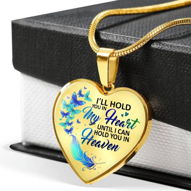 necklaces for daughter to my daughter i will hold you in my heart engraved heart necklace gold giveme gifts 28325006540861