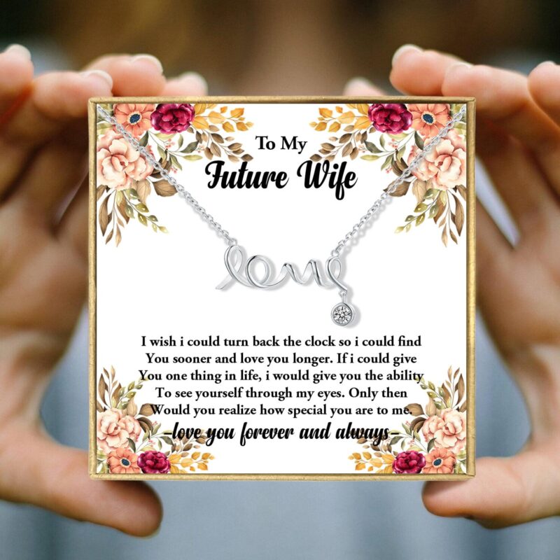 necklaces for wife to my future wife i love you forever love pendant necklace giveme gifts 27954631901245
