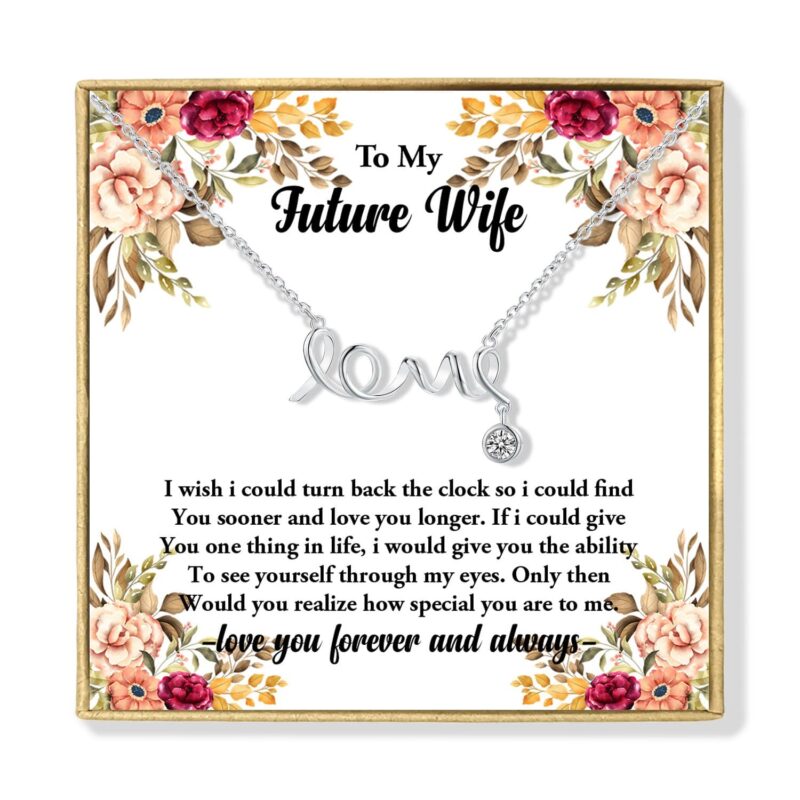 necklaces for wife to my future wife i love you forever love pendant necklace giveme gifts 31079682441277