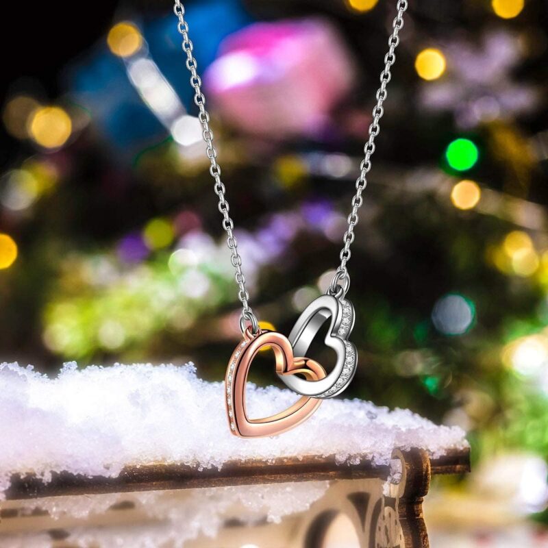 necklaces for wife to my future wife you are my life interlocking heart necklace giveme gifts 27954618466365