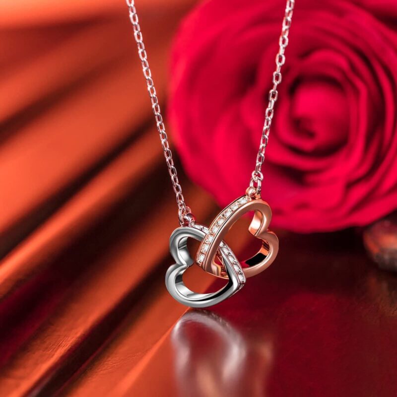 necklaces for wife to my future wife you are my life interlocking heart necklace giveme gifts 27954618499133