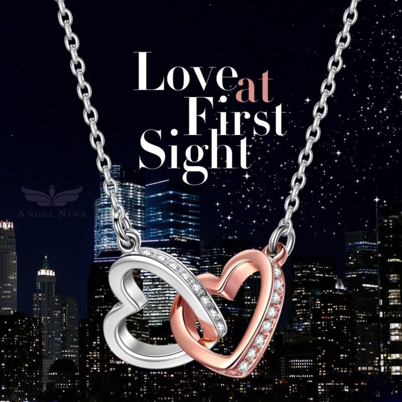 necklaces for wife to my future wife you are my life interlocking heart necklace giveme gifts 31079842676797