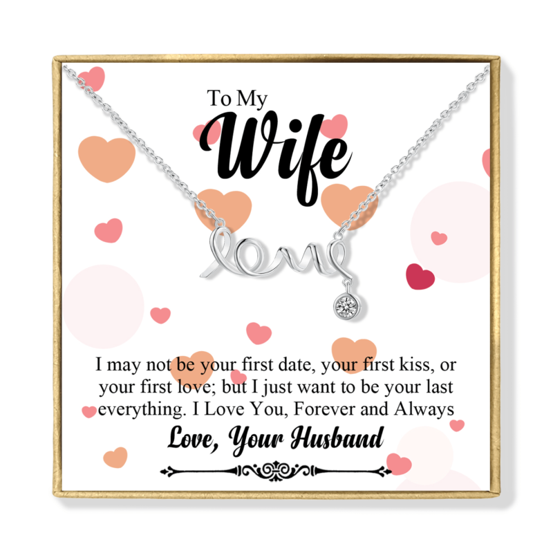 necklaces for wife to my wife i love you forever love pendant necklace giveme gifts 27948982927421