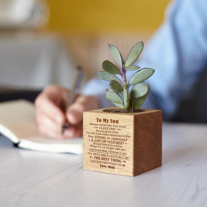 plant pot mom to my son just do your best engraved plant pot giveme gifts 12016663822397