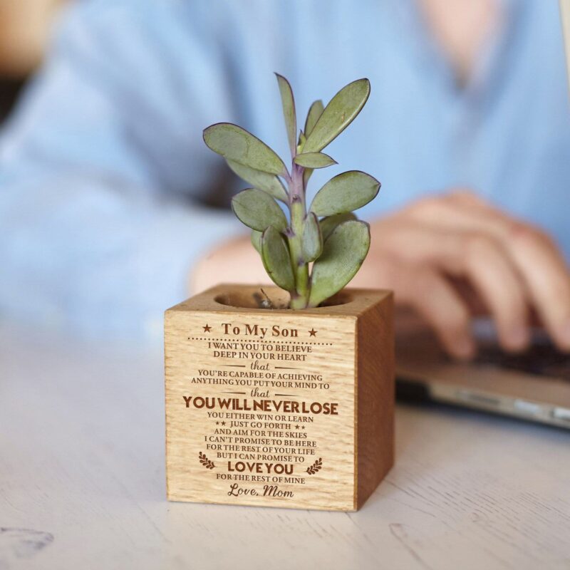 plant pot mom to my son you will never lose engraved plant pot giveme gifts 12014443692093