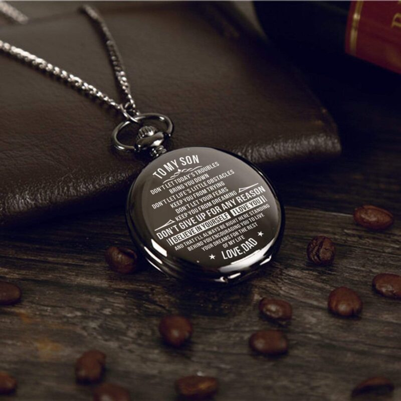 pocket watches dad to son believe in yourself i love you pocket watch giveme gifts 14239718015037