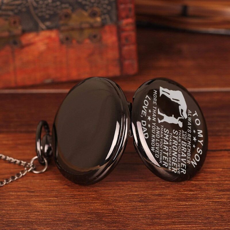 pocket watches dad to son braver stronger smarter pocket watch giveme gifts 16379210629181