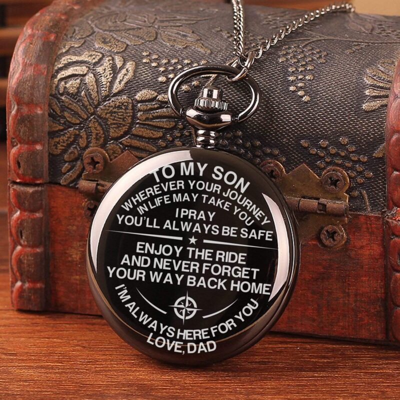 pocket watches dad to son never forget your way back home pocket watch giveme gifts 14245376229437