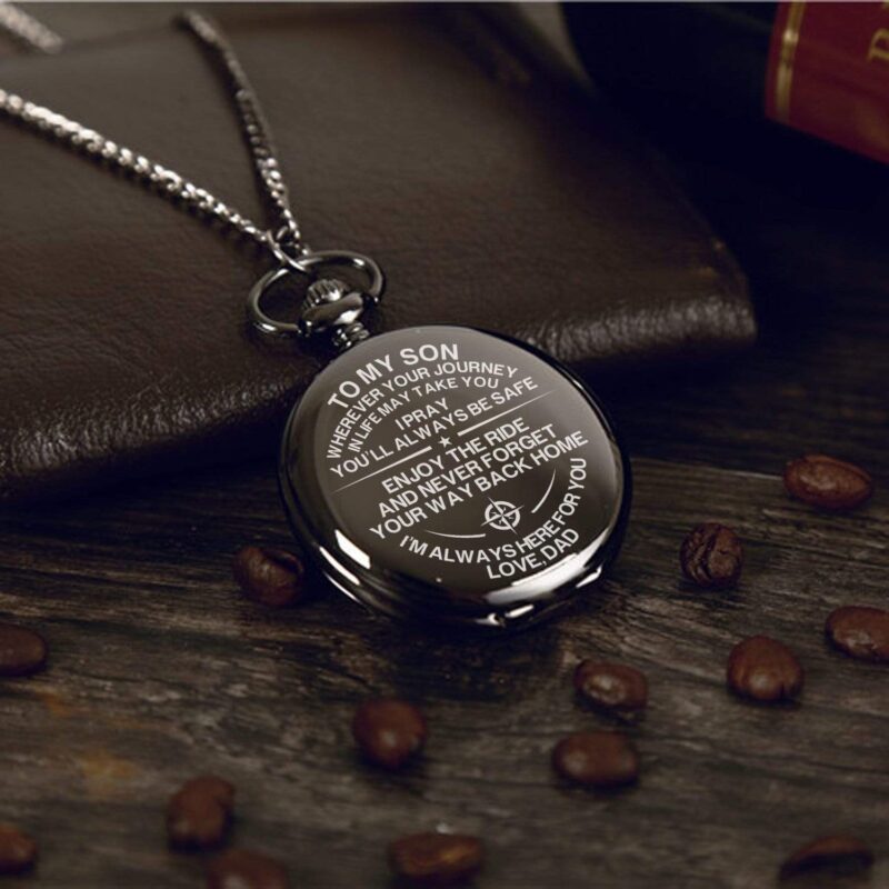 pocket watches dad to son never forget your way back home pocket watch giveme gifts 14245376262205