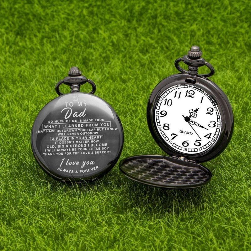 pocket watches for dad son to dad i love you always and forever engraved pocket watch giveme gifts 13514792009789