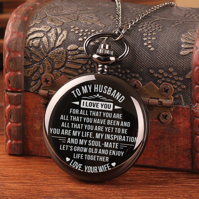 pocket watches for husband to my husband enjoy life together pocket watch giveme gifts 16441734561853