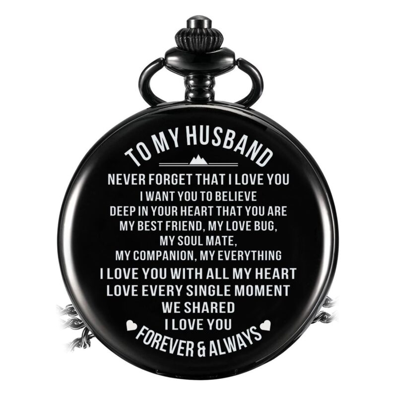 pocket watches for husband to my husband i love you forever and always pocket watch giveme gifts 16441671909437
