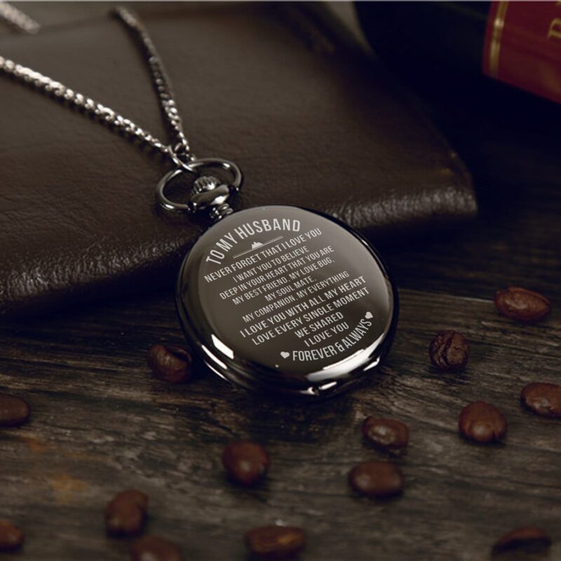 pocket watches for husband to my husband i love you forever and always pocket watch giveme gifts 16441672073277