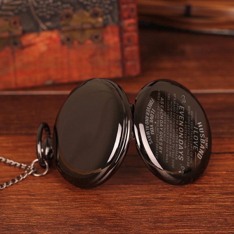 pocket watches for husband to my husband i will love you till my last breath pocket watch giveme gifts 16456666153021