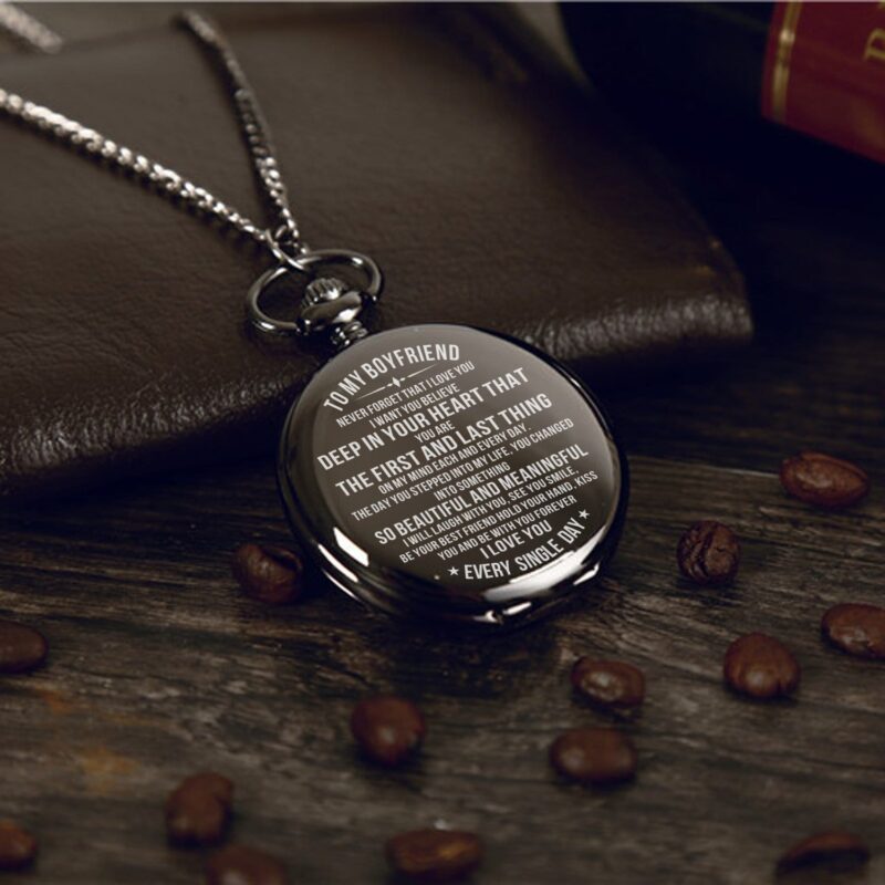 pocket watches for lovers to my boyfriend i love you every single day pocket watch giveme gifts 31079790149693