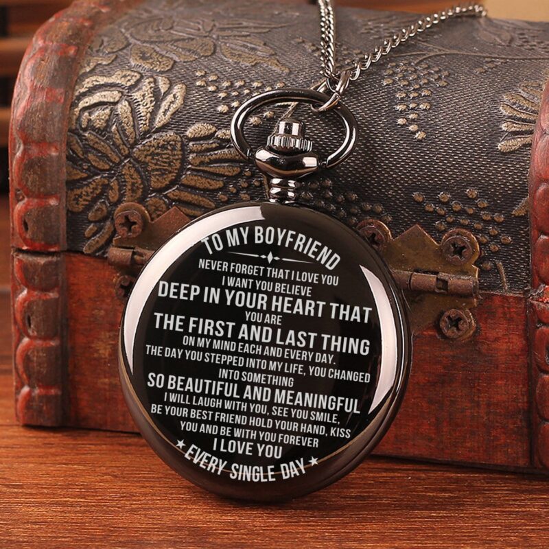 pocket watches for lovers to my boyfriend i love you every single day pocket watch giveme gifts 31079790313533