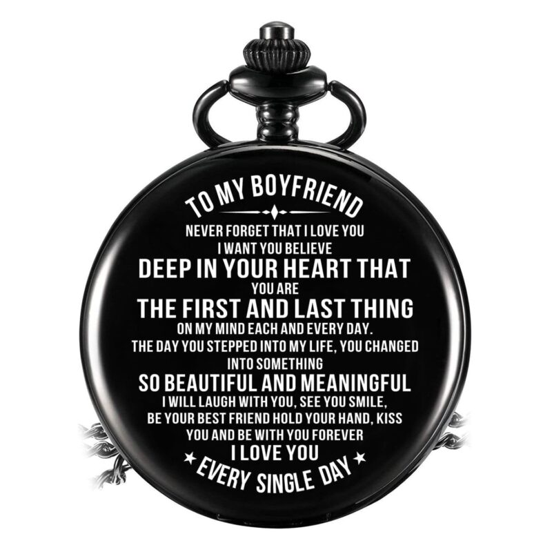 pocket watches for lovers to my boyfriend i love you every single day pocket watch giveme gifts 31079790379069