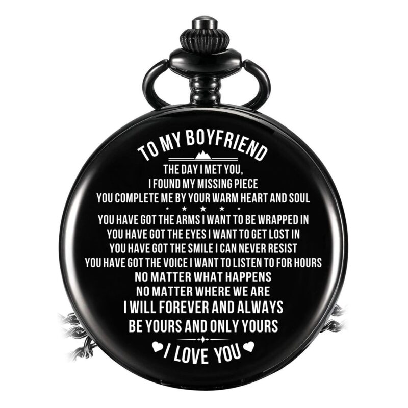 pocket watches for lovers to my boyfriend i will forever and always be yours pocket watch giveme gifts 16456742207549