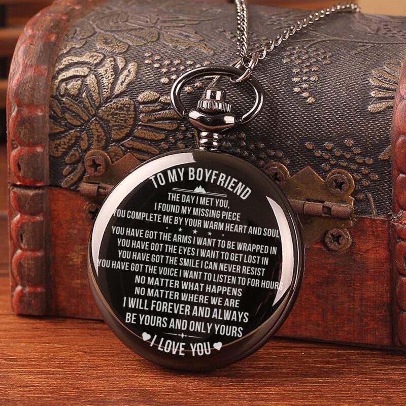 pocket watches for lovers to my boyfriend i will forever and always be yours pocket watch giveme gifts 31079945404477