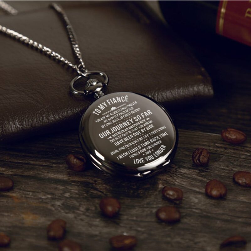 pocket watches for lovers to my fiance love you longer pocket watch giveme gifts 16468492845117