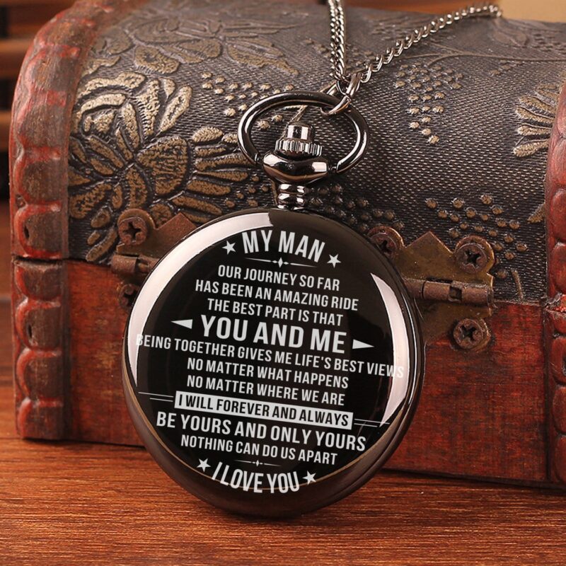 pocket watches for lovers to my man i will forever and always be yours pocket watch giveme gifts 16468896088125