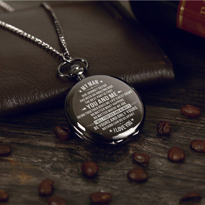 pocket watches for lovers to my man i will forever and always be yours pocket watch giveme gifts 16468896120893