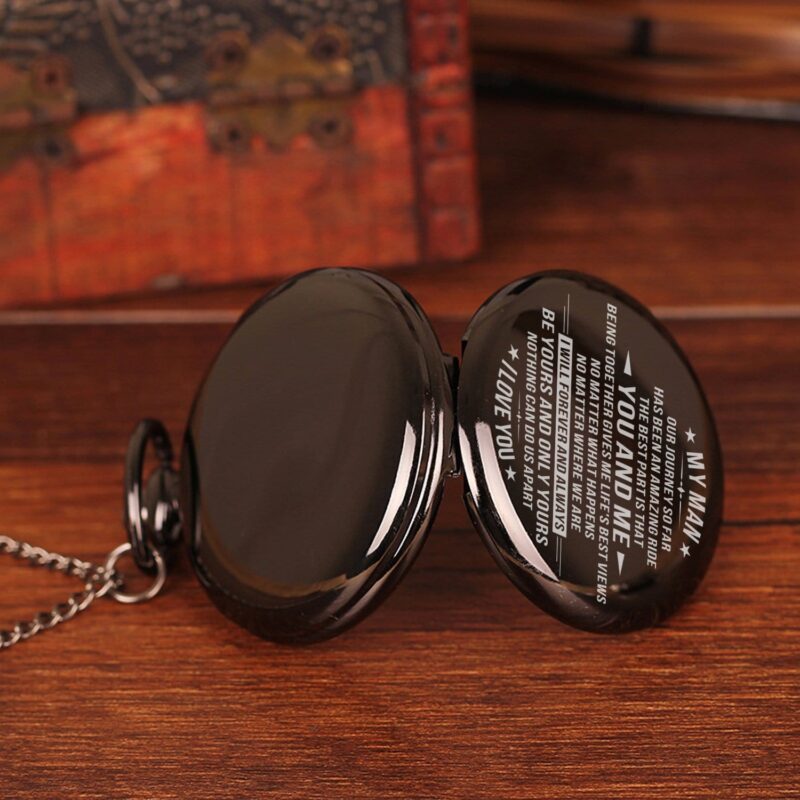 pocket watches for lovers to my man i will forever and always be yours pocket watch giveme gifts 16468896186429