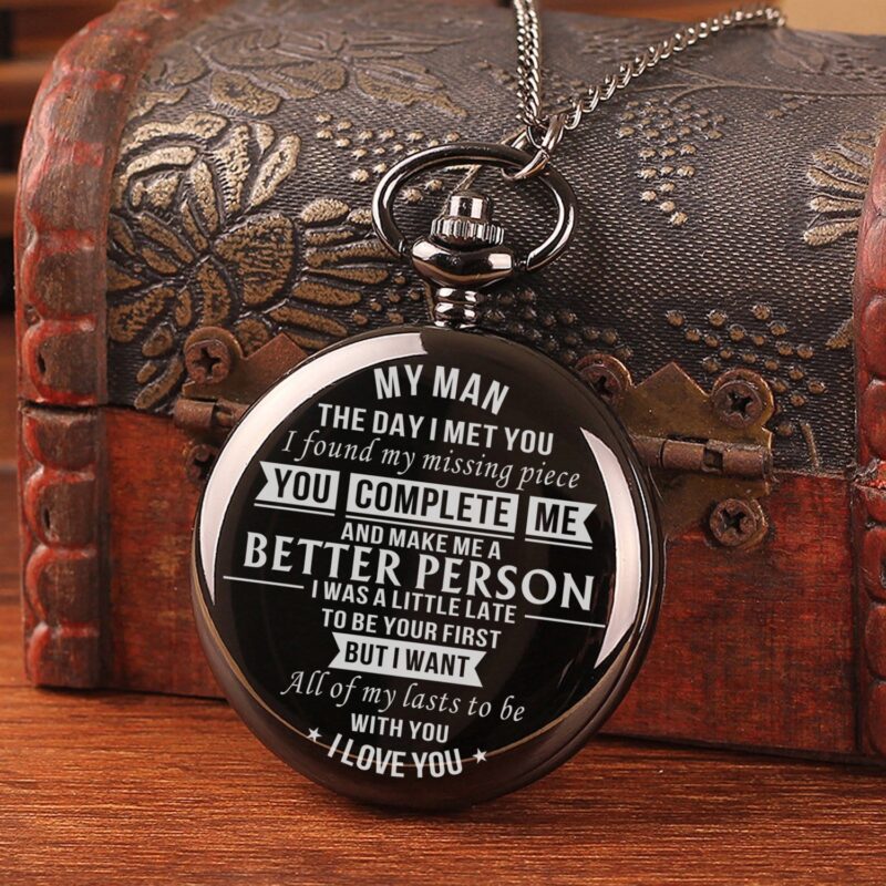 pocket watches for lovers to my man you complete me pocket watch giveme gifts 16470014001213