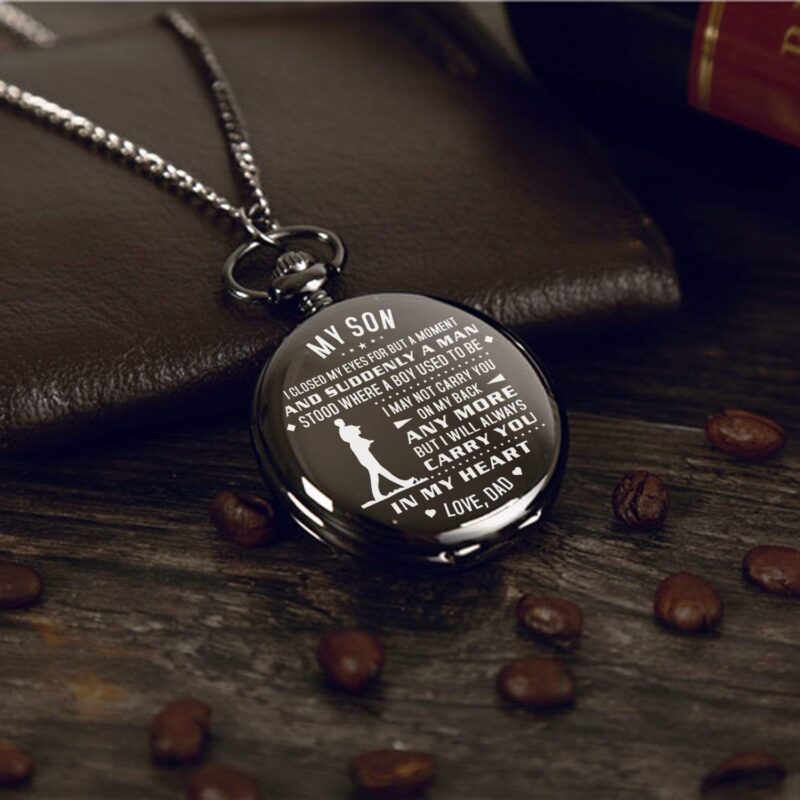 pocket watches for son dad to son carry you in my heart pocket watch giveme gifts 31081045983293